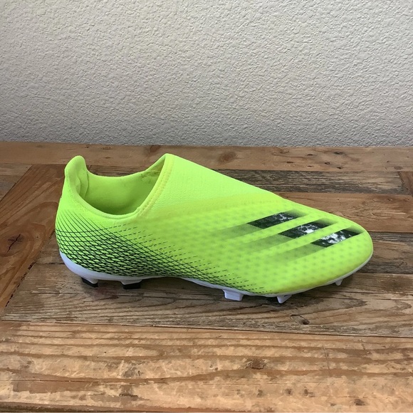 Adidas X Ghosted.3 Laceless FG Men Size 13 Soccer Cleats Solar Yellow FW6969 - Picture 3 of 9